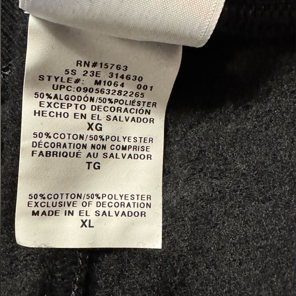 Champion Black Fleece Pant M1064 Size XL New With Tags - Picture 10 of 14